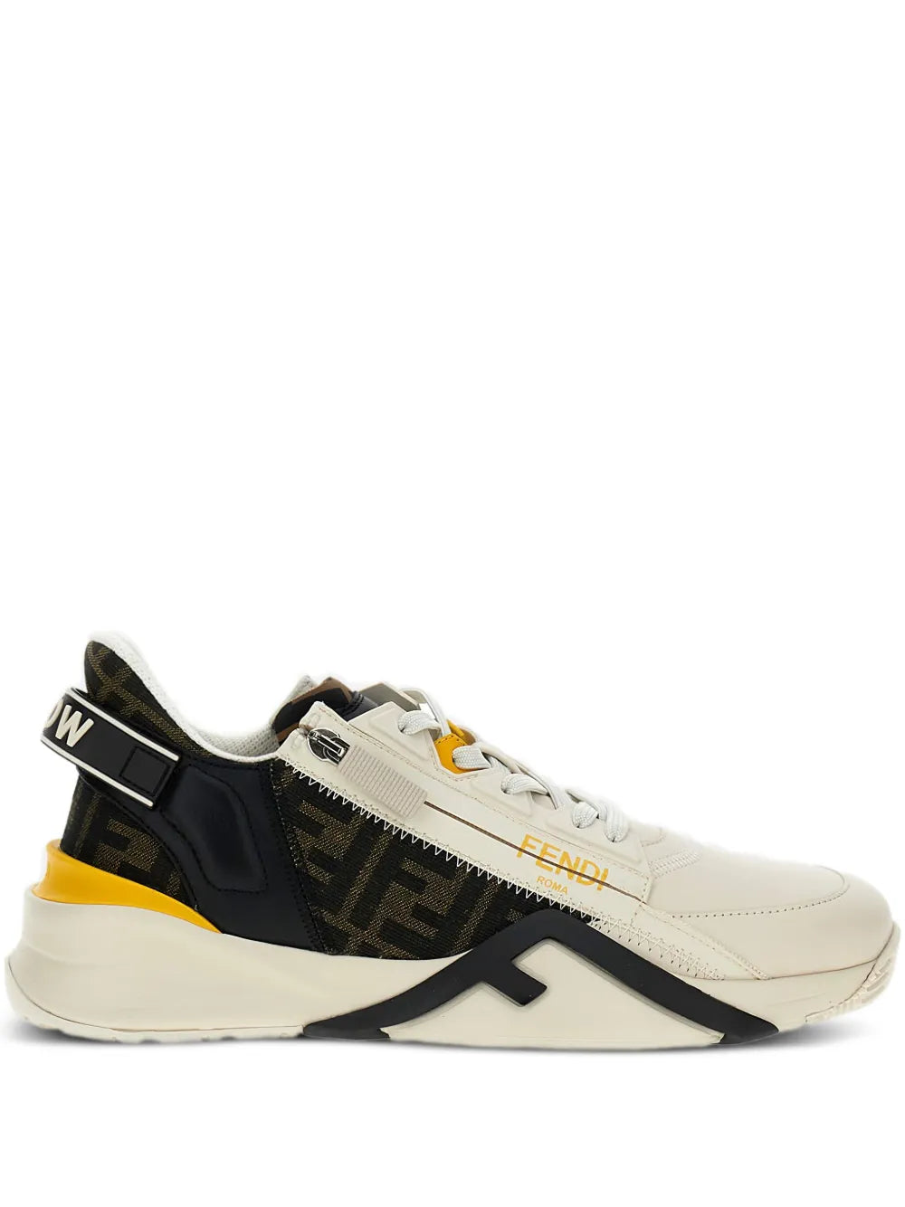 Fendi Flow Leather Panelled Sneakers
