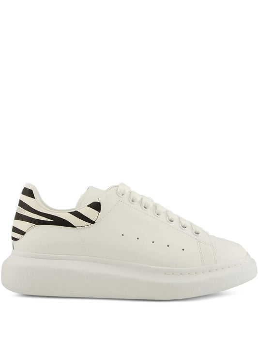 Alexander Mcqueen Oversized Zebra-Panelled Leather Sneakers