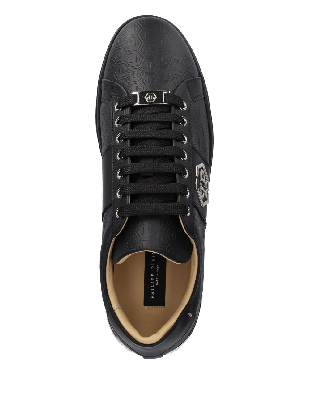 Philipp Plein Embossed-Logo Lace-Up Sneakers