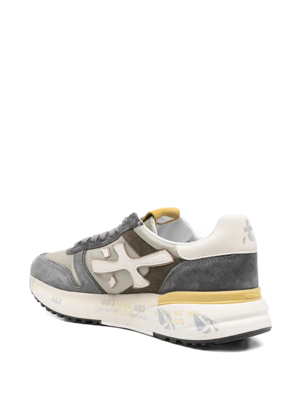 Premiata Suede Panelled Low-Top Sneakers