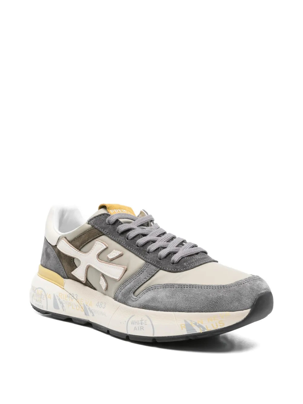 Premiata Suede Panelled Low-Top Sneakers
