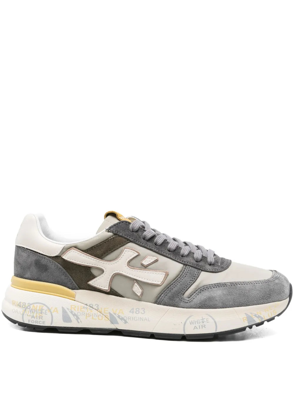 Premiata Suede Panelled Low-Top Sneakers