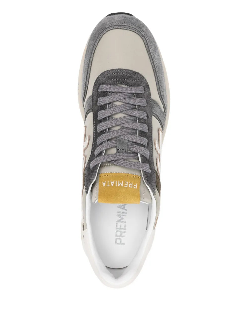 Premiata Suede Panelled Low-Top Sneakers