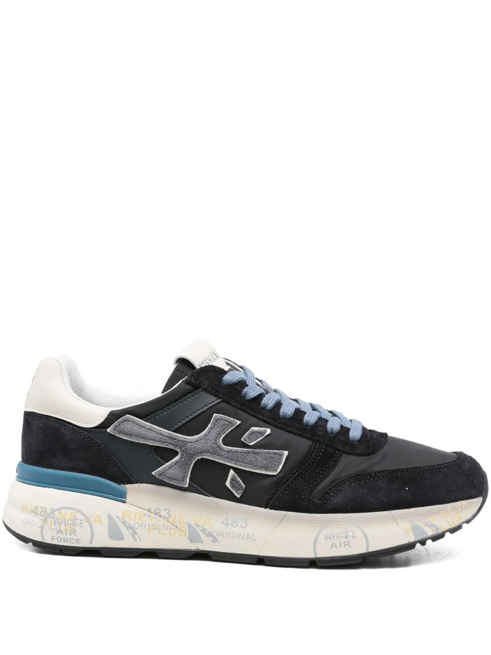 Premiata Suede-Leather Low-Top Sneakers