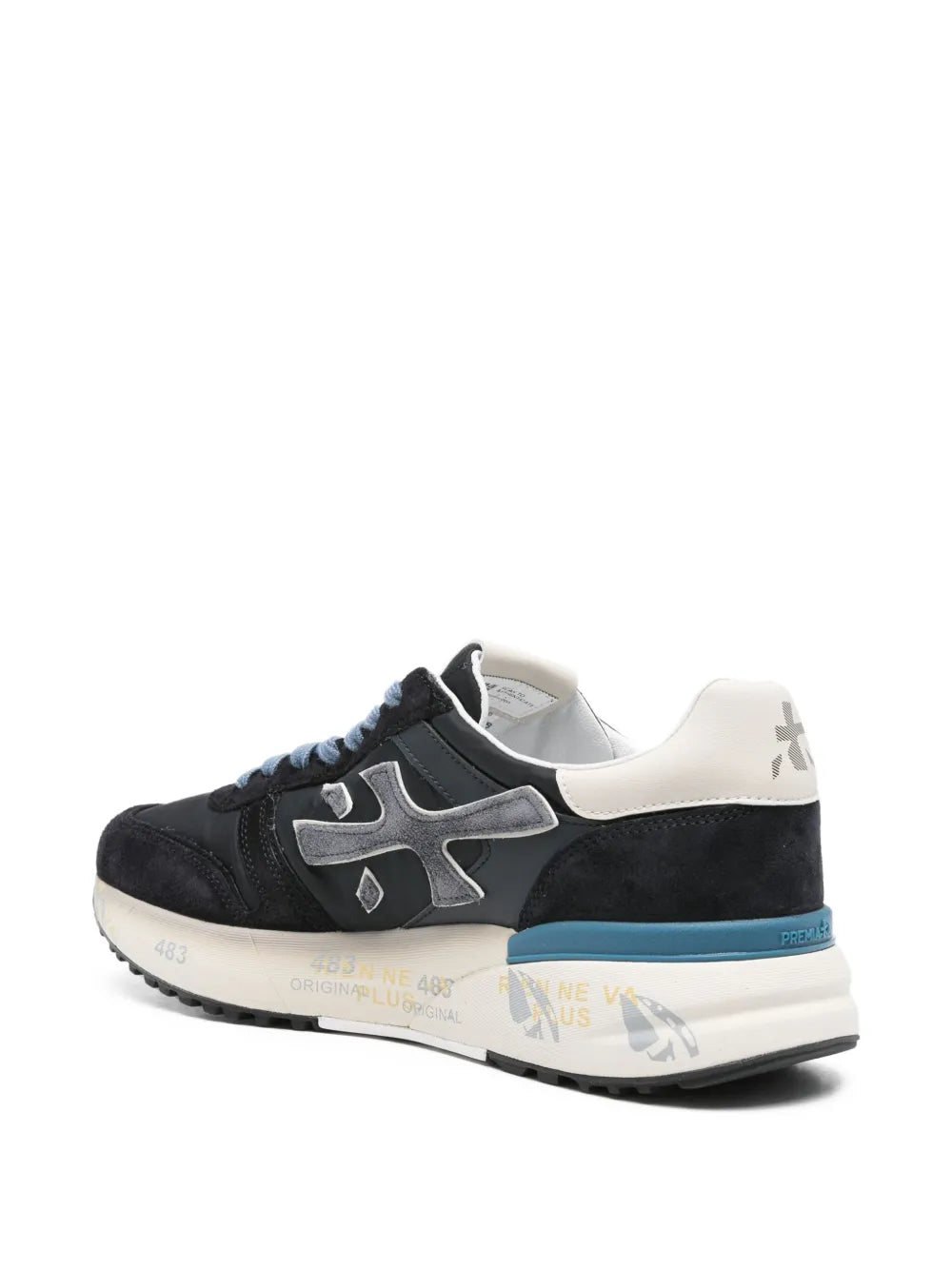 Premiata Suede-Leather Low-Top Sneakers