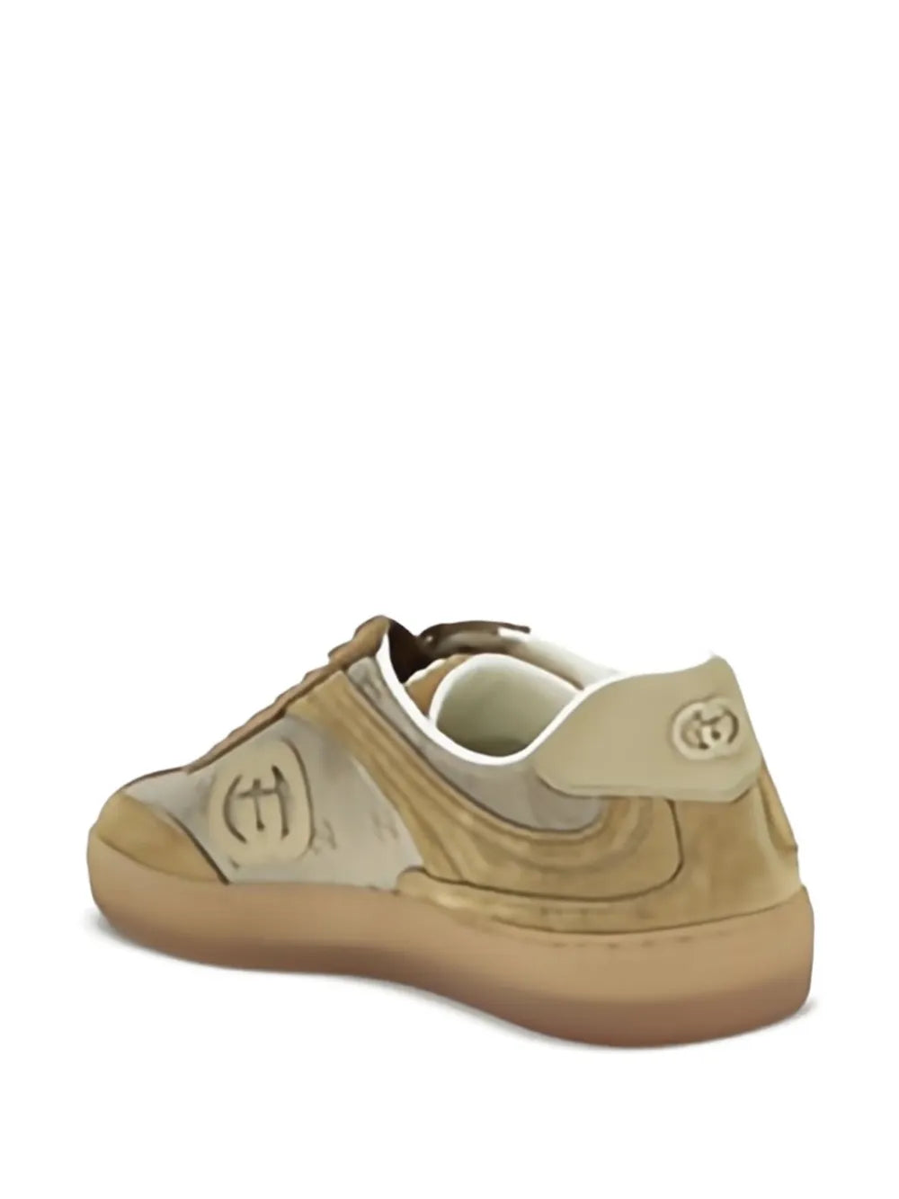 Gucci G74 Logo-Patch Suede Sneakers
