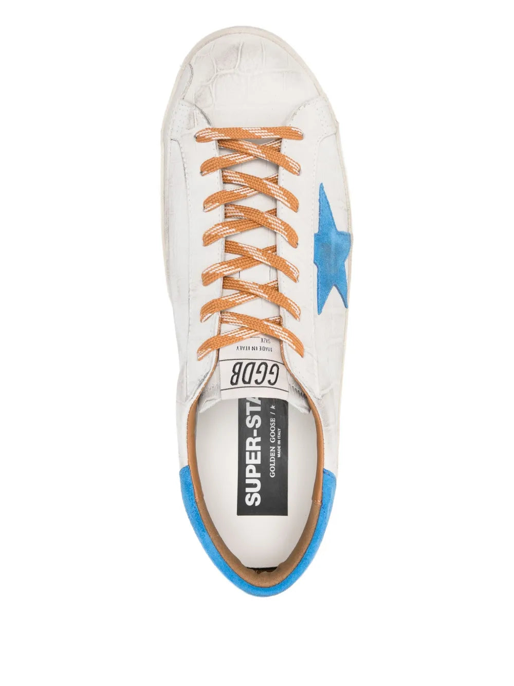 Golden Goose Crocodile-Effect Star Low-Top Sneakers