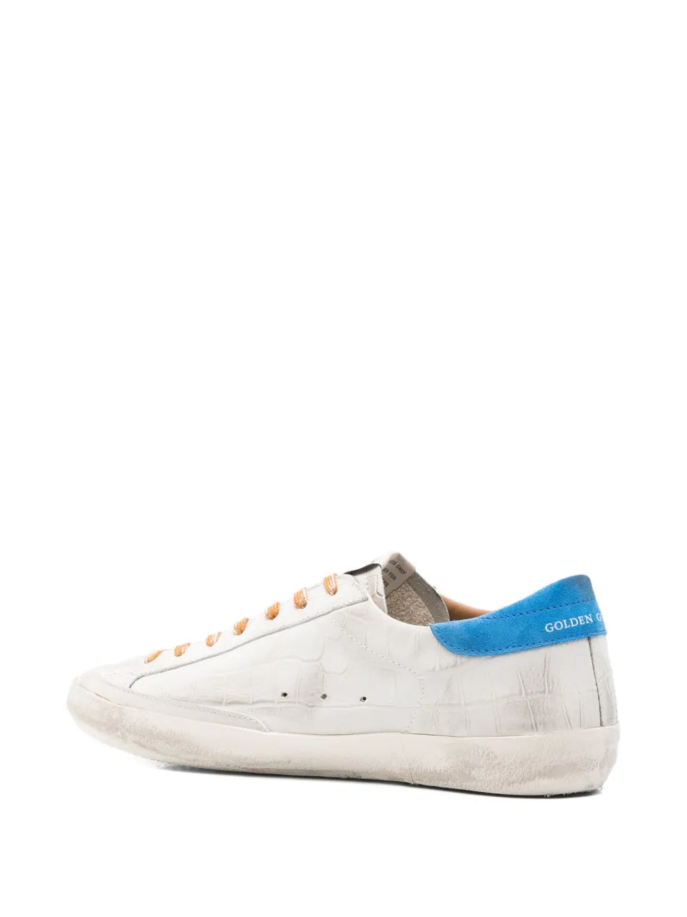 Golden Goose Crocodile-Effect Star Low-Top Sneakers