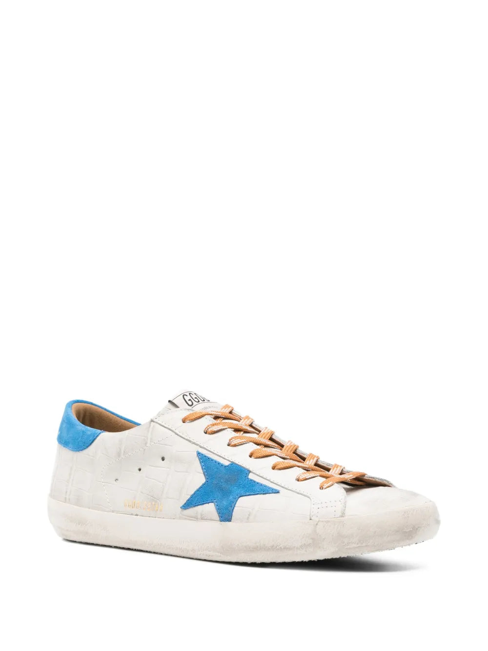Golden Goose Crocodile-Effect Star Low-Top Sneakers