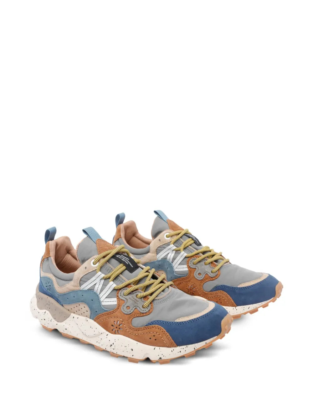 Flower Mountain Yamano 3 Leather Suede Sneakers
