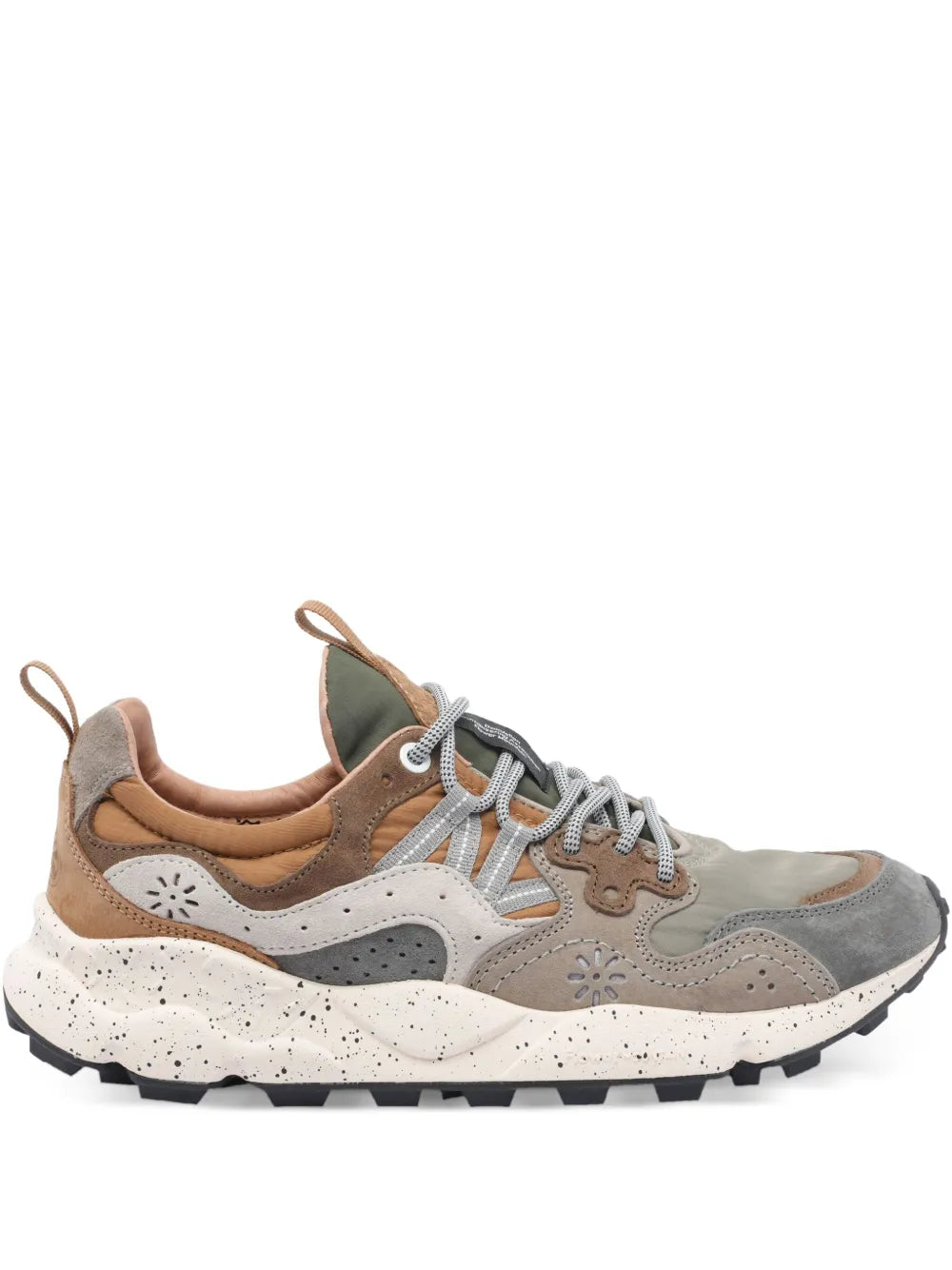 Flower Mountain Yamano 3 Leather Suede Sneakers