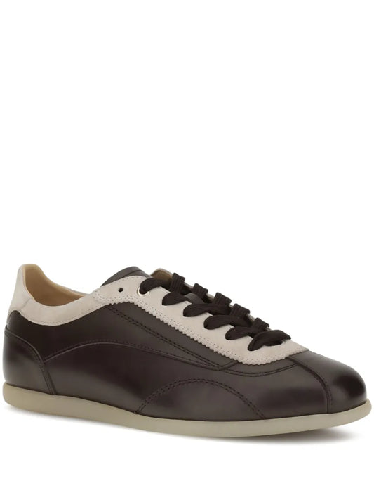 Brunello Cucinelli Leather Lace-Up Sneakers