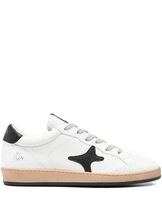Ama Brand Star-Patch Leather Trainers