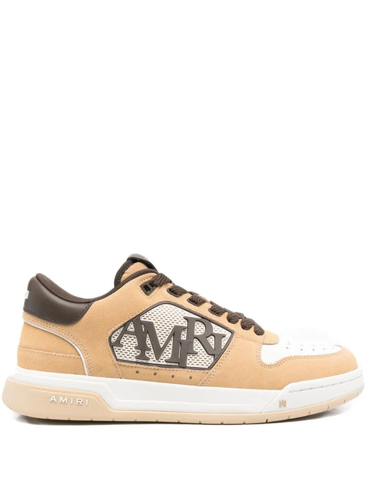 Amiri Logo-Patch Leather Sneakers