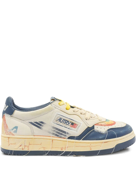 Autry Rainbow-Detail Low-Top Sneakers