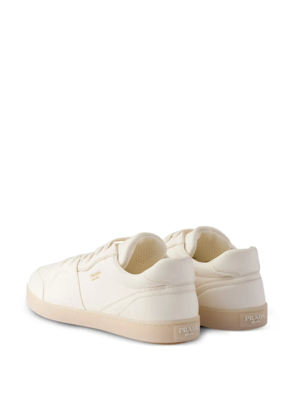 Prada Logo-Print Leather Trainers