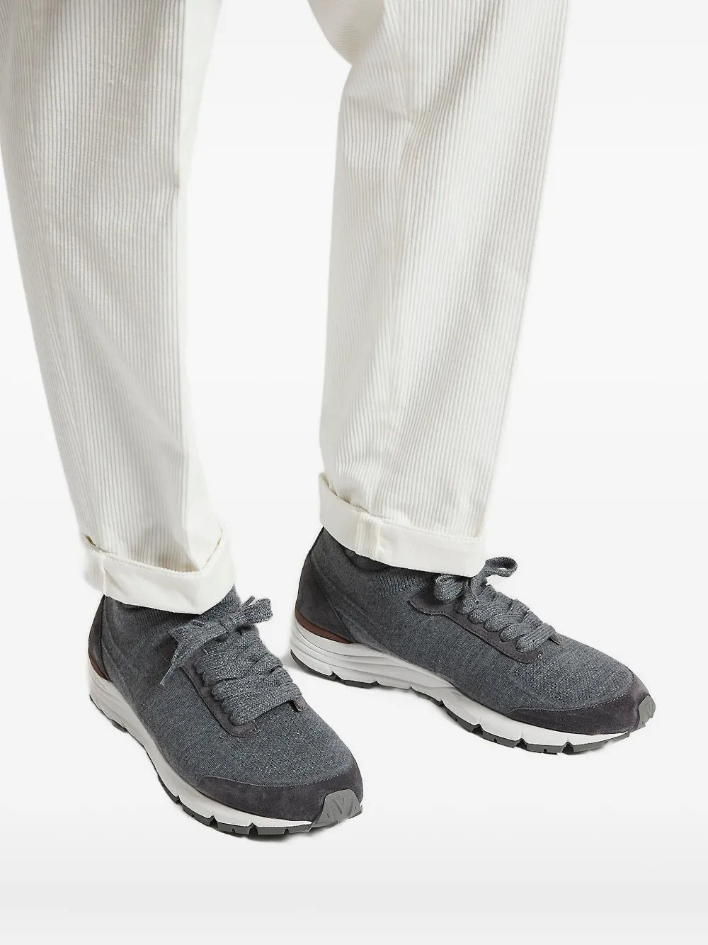 Peserico Suede-Panel Sneakers