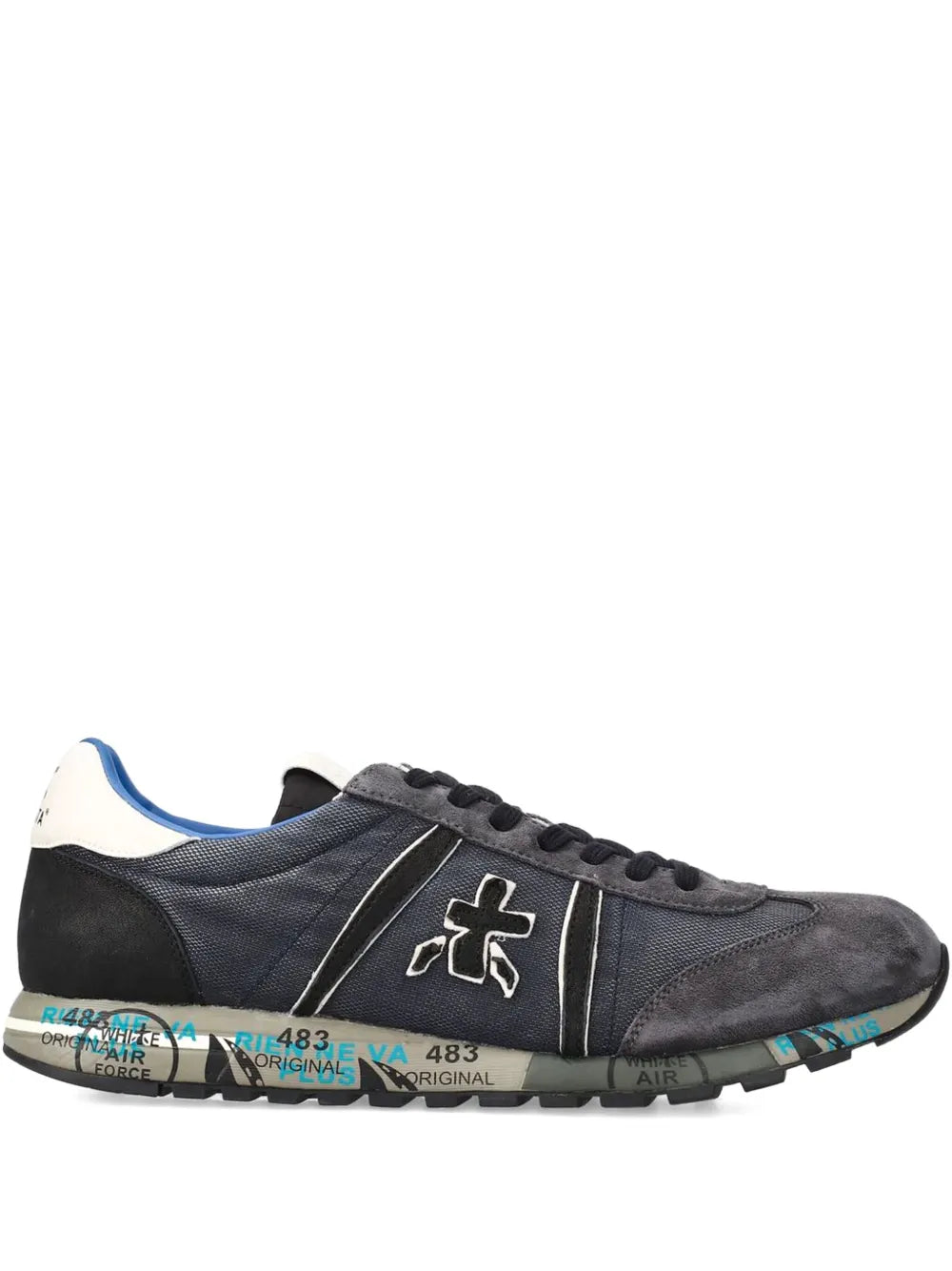 Premiata Lucy 7770 Suede-Paneled Sneakers