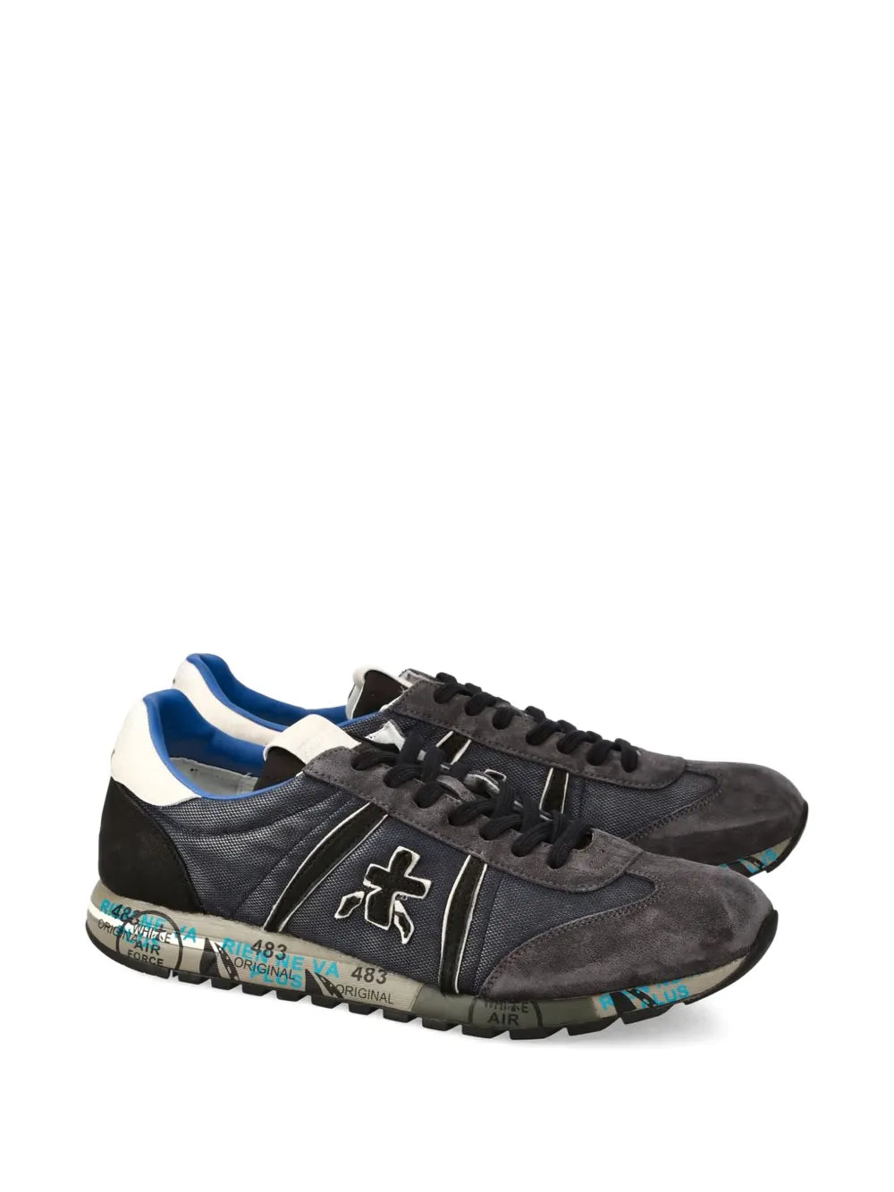 Premiata Lucy 7770 Suede-Paneled Sneakers