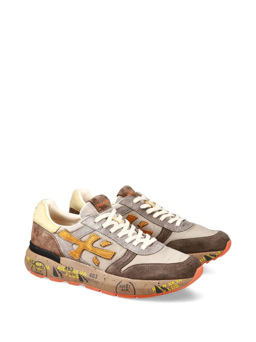 Premiata Mick 7866 Lace-Up Suede Sneakers