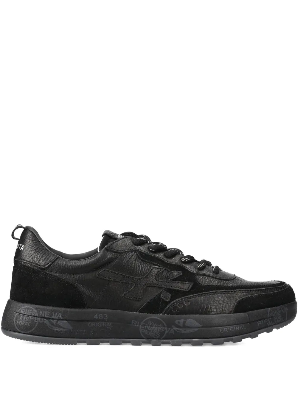 Premiata Nous 7732 Lace-Up Suede-Detail Sneakers