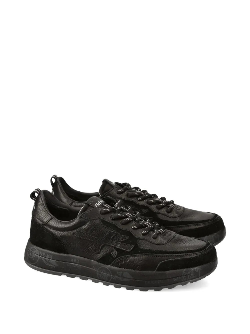 Premiata Nous 7732 Lace-Up Suede-Detail Sneakers