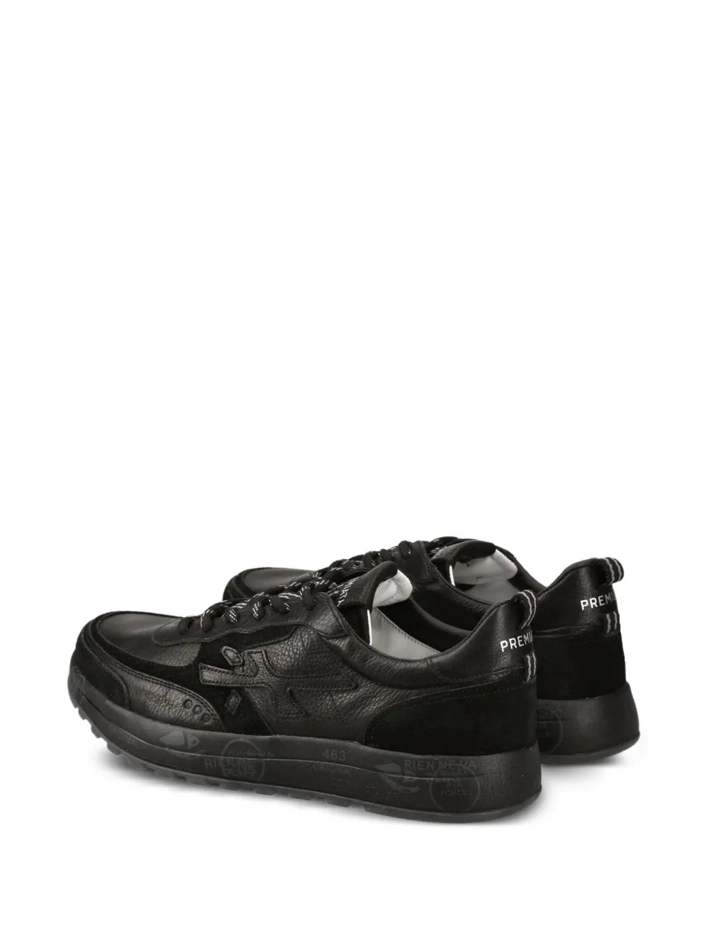 Premiata Nous 7732 Lace-Up Suede-Detail Sneakers