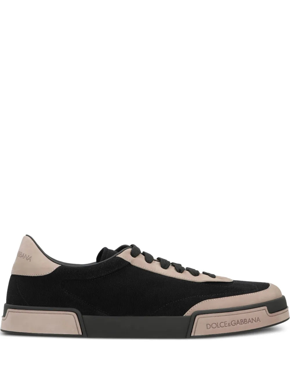 Dolce & Gabbana Portofino Yacht Calfskin-Panel Sneakers