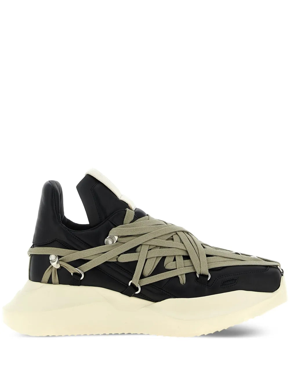 Rick Owens Megalace Geth Runner Lace-Up Sneakers