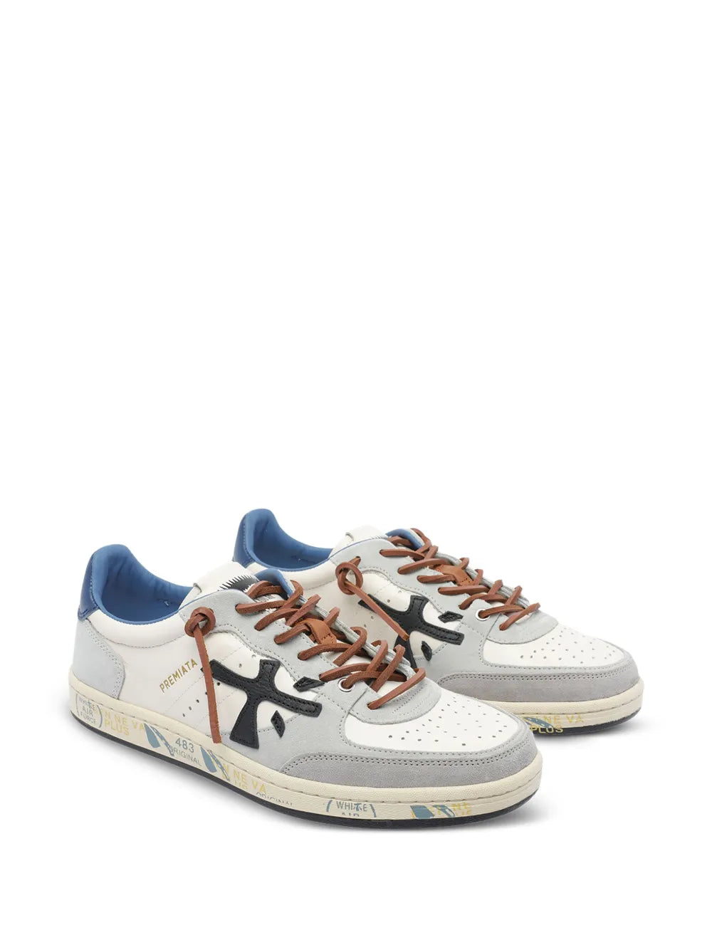 Premiata Bskt Clay 7617 Leather Sneakers