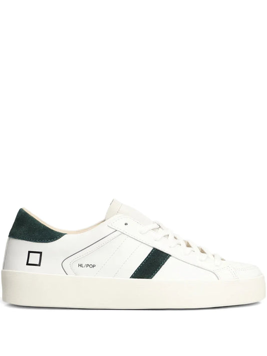 D.A.T.E. Leather-Panelled Suede Sneakers