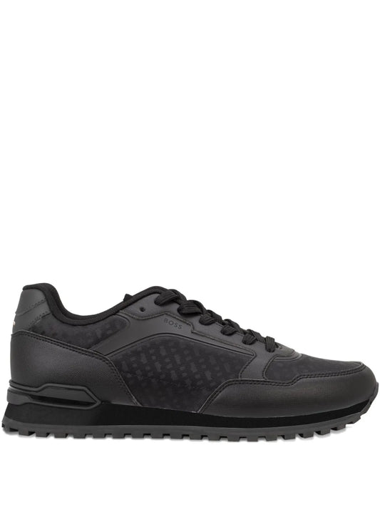 Boss Patterned Lace-Up Sneakers