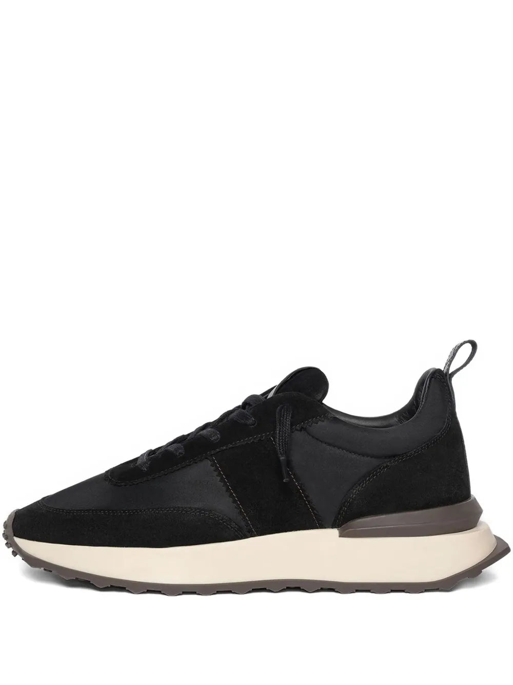 Mani e De Voir Monaco Suede-Leather Panelled Sneakers