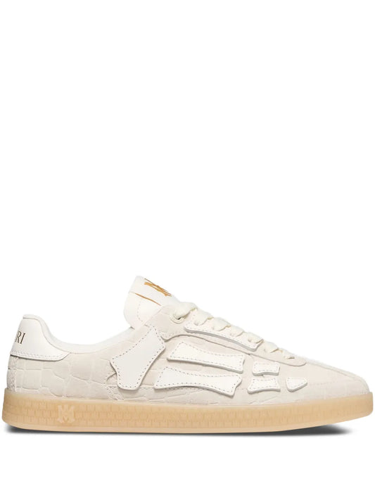 Amiri Croc-Debossed Leather Sneakers