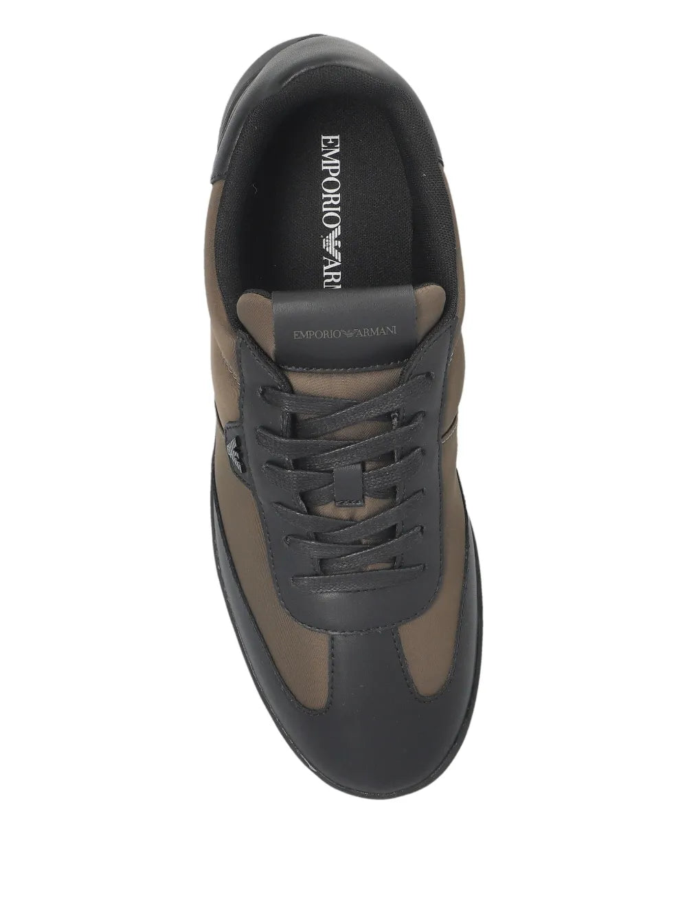 Emporio Armani Lace-Up Panelled Sneakers