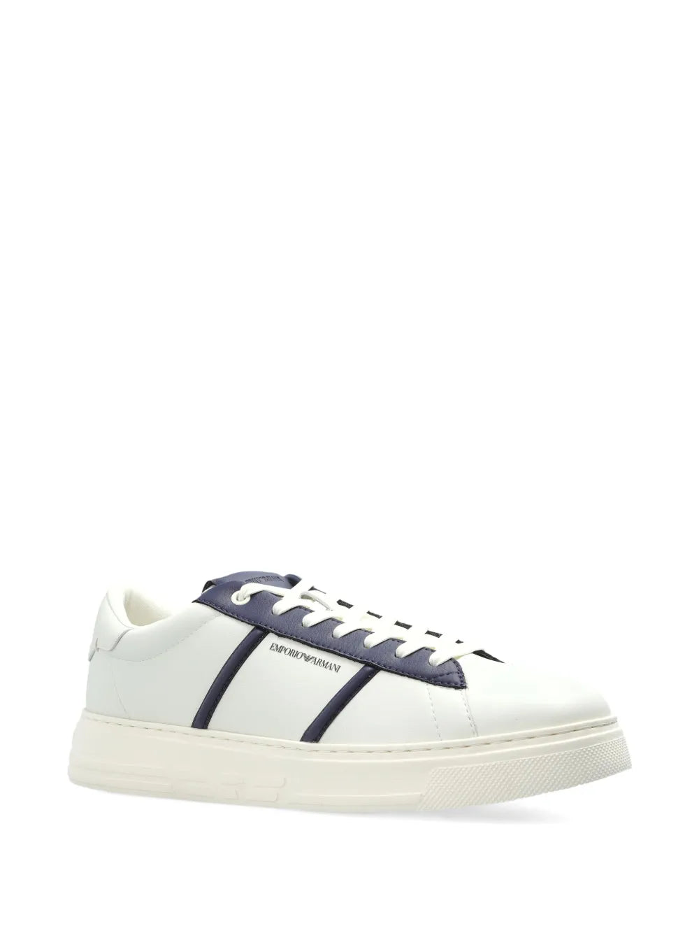 Emporio Armani Leather Panelled Sneakers