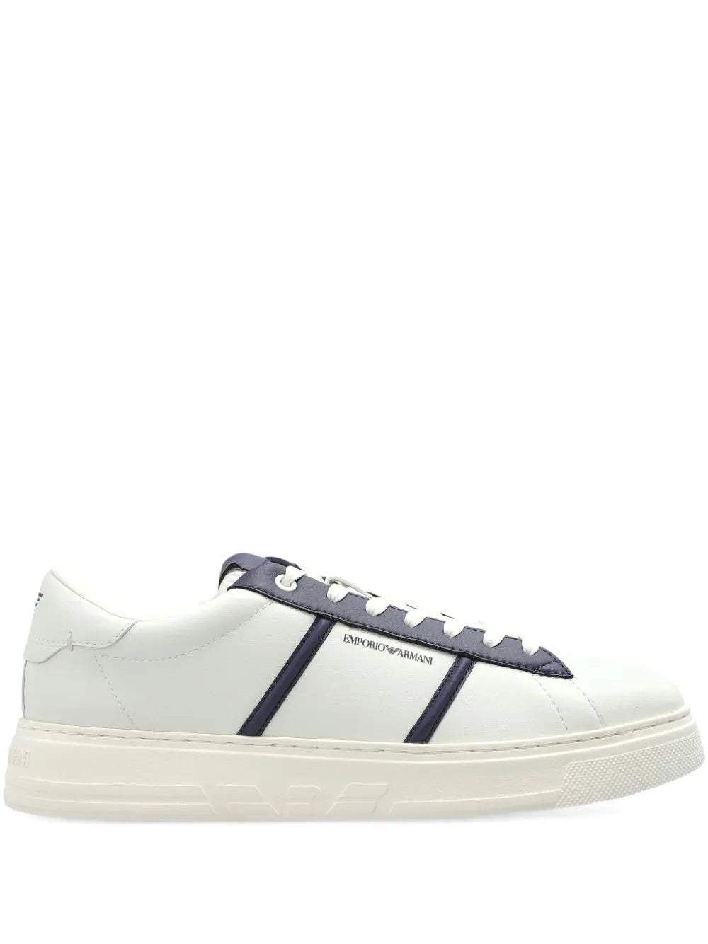 Emporio Armani Leather Panelled Sneakers