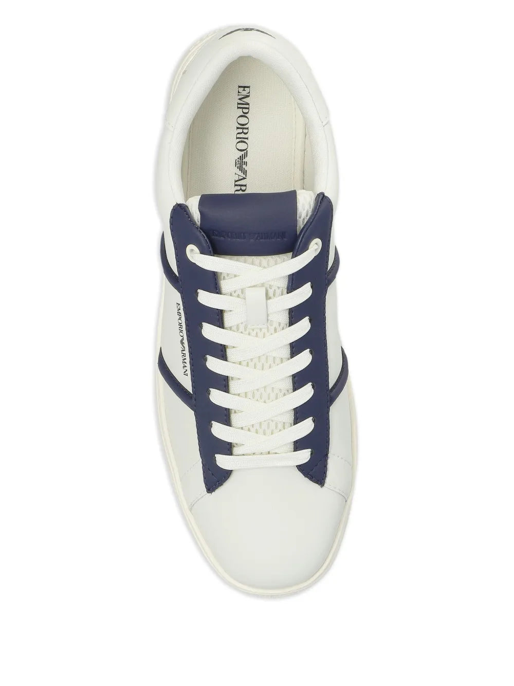 Emporio Armani Leather Panelled Sneakers