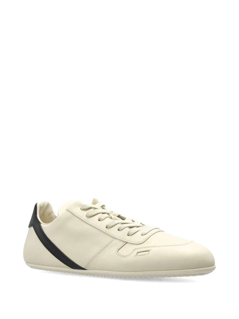 Rick Owens Minimal Sneak Leather Panel Sneakers