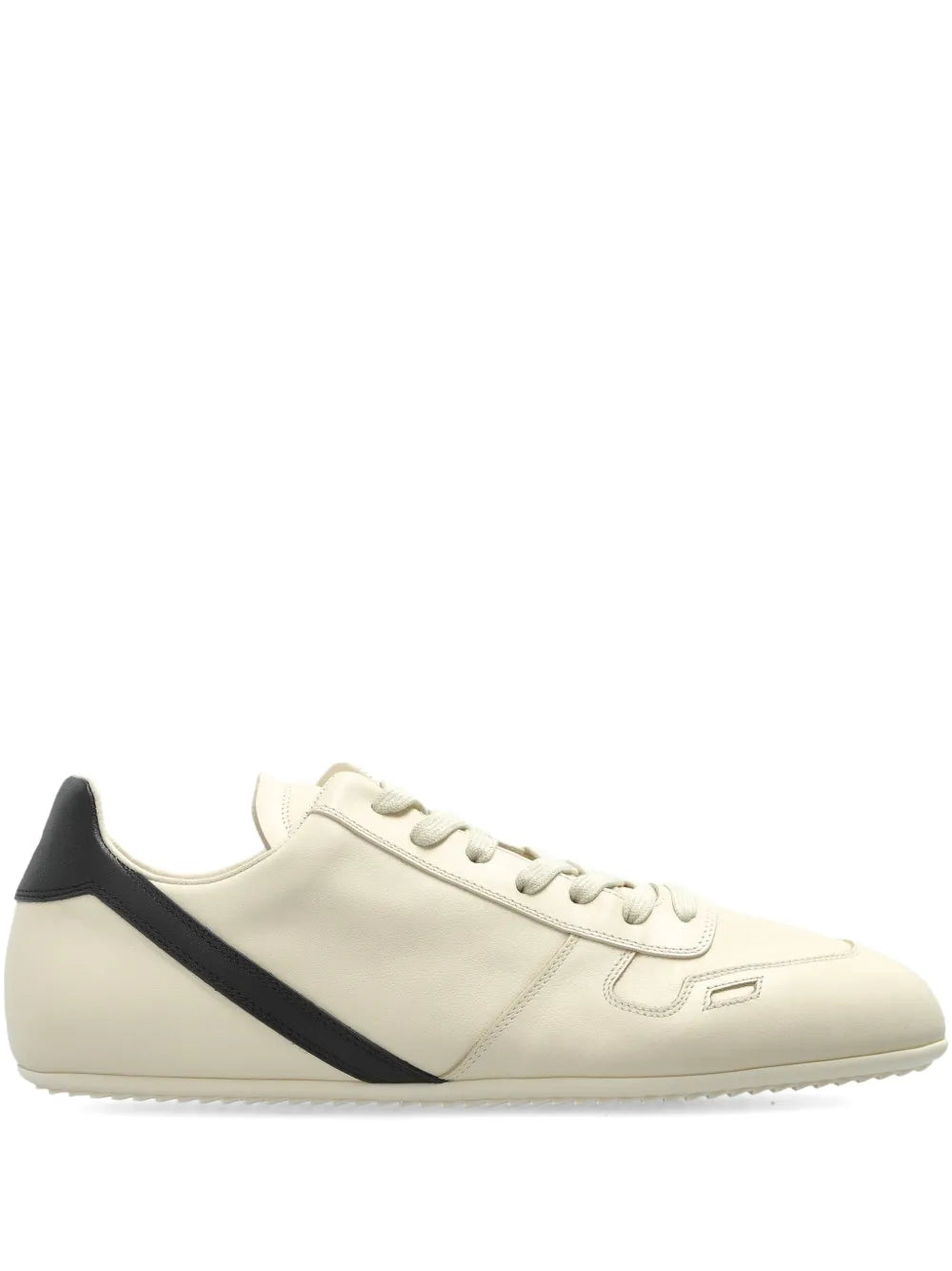Rick Owens Minimal Sneak Leather Panel Sneakers
