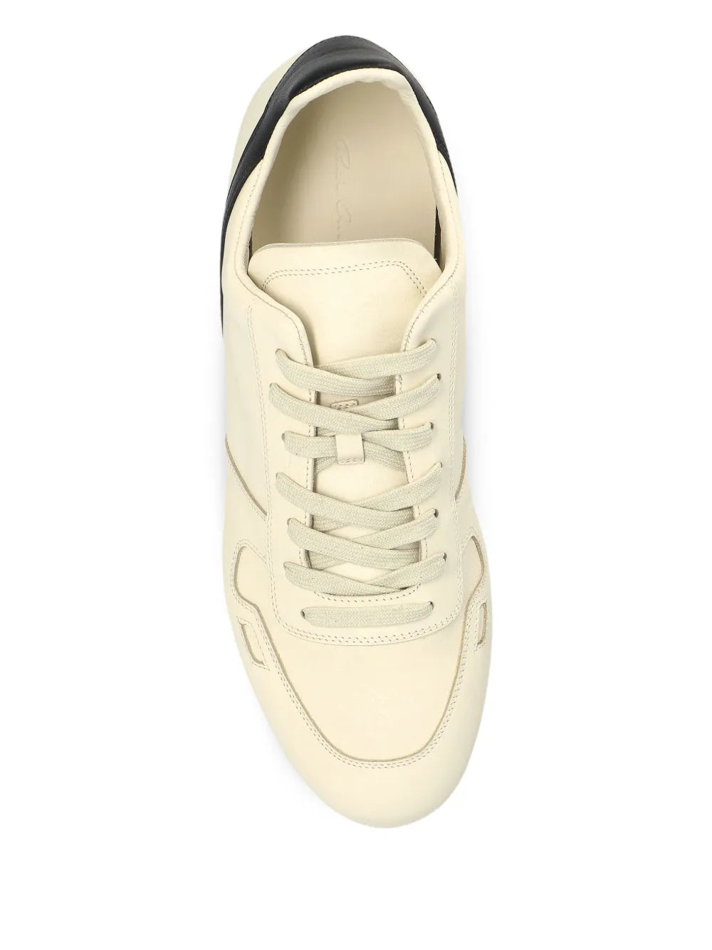 Rick Owens Minimal Sneak Leather Panel Sneakers