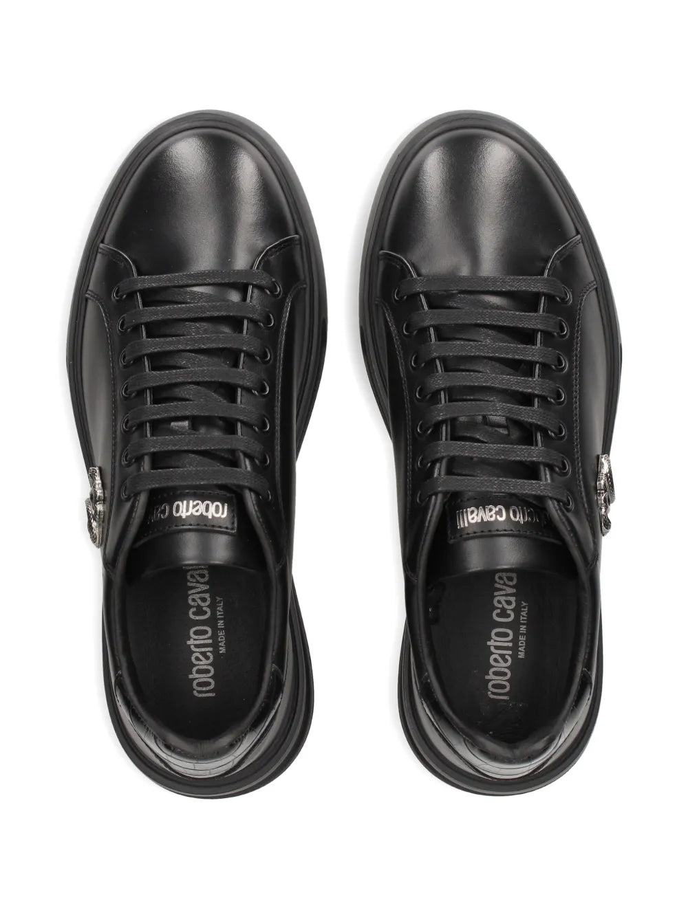 Roberto Cavalli Logo-Plaque Platform Sneakers