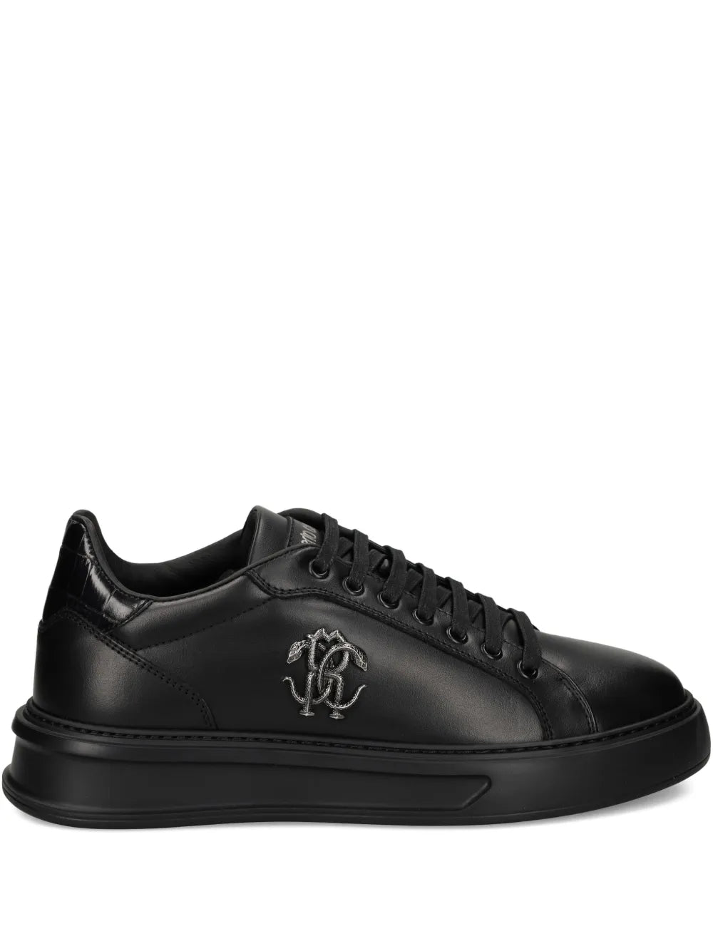 Roberto Cavalli Logo-Plaque Platform Sneakers