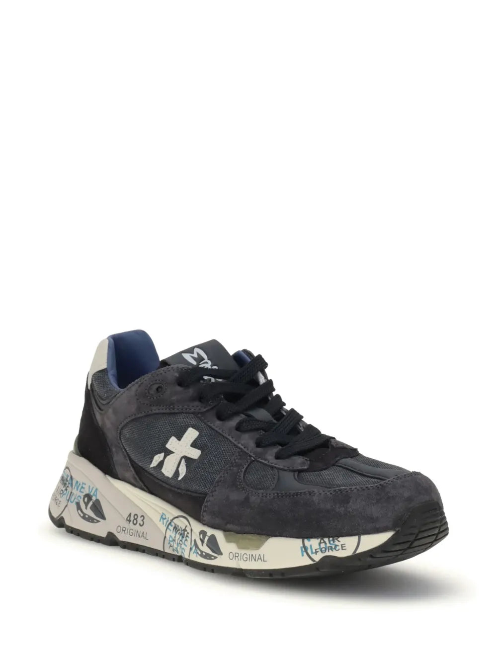 Premiata Lace-Up Suede Sneakers