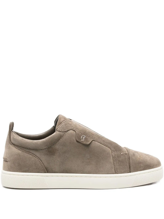 Christian Louboutin Suede Slip-On Sneakers