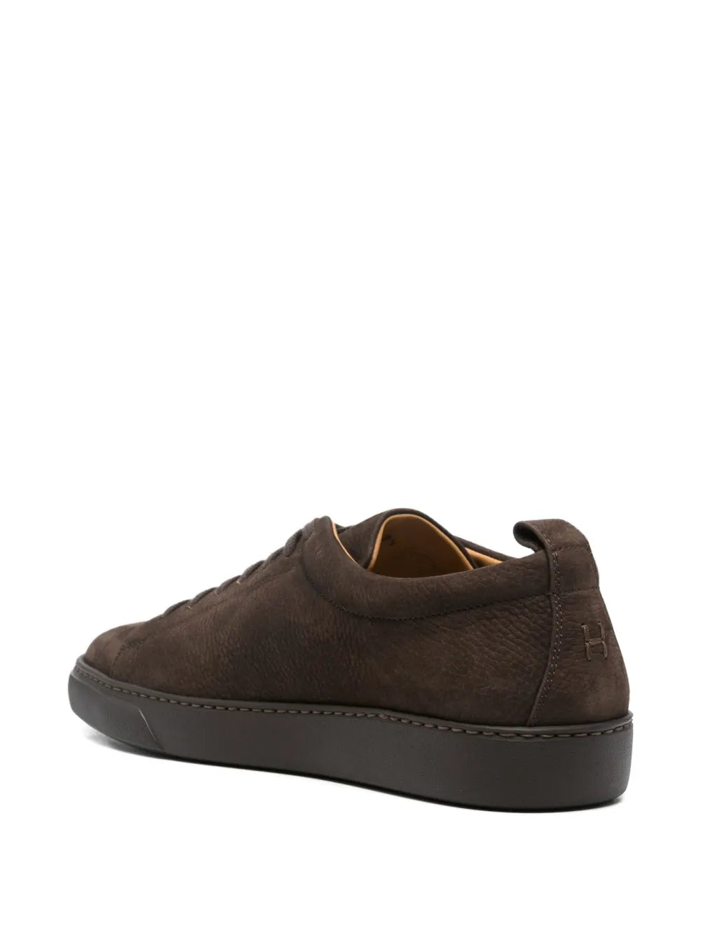 Henderson Baracco Leather Lace-Up Trainers