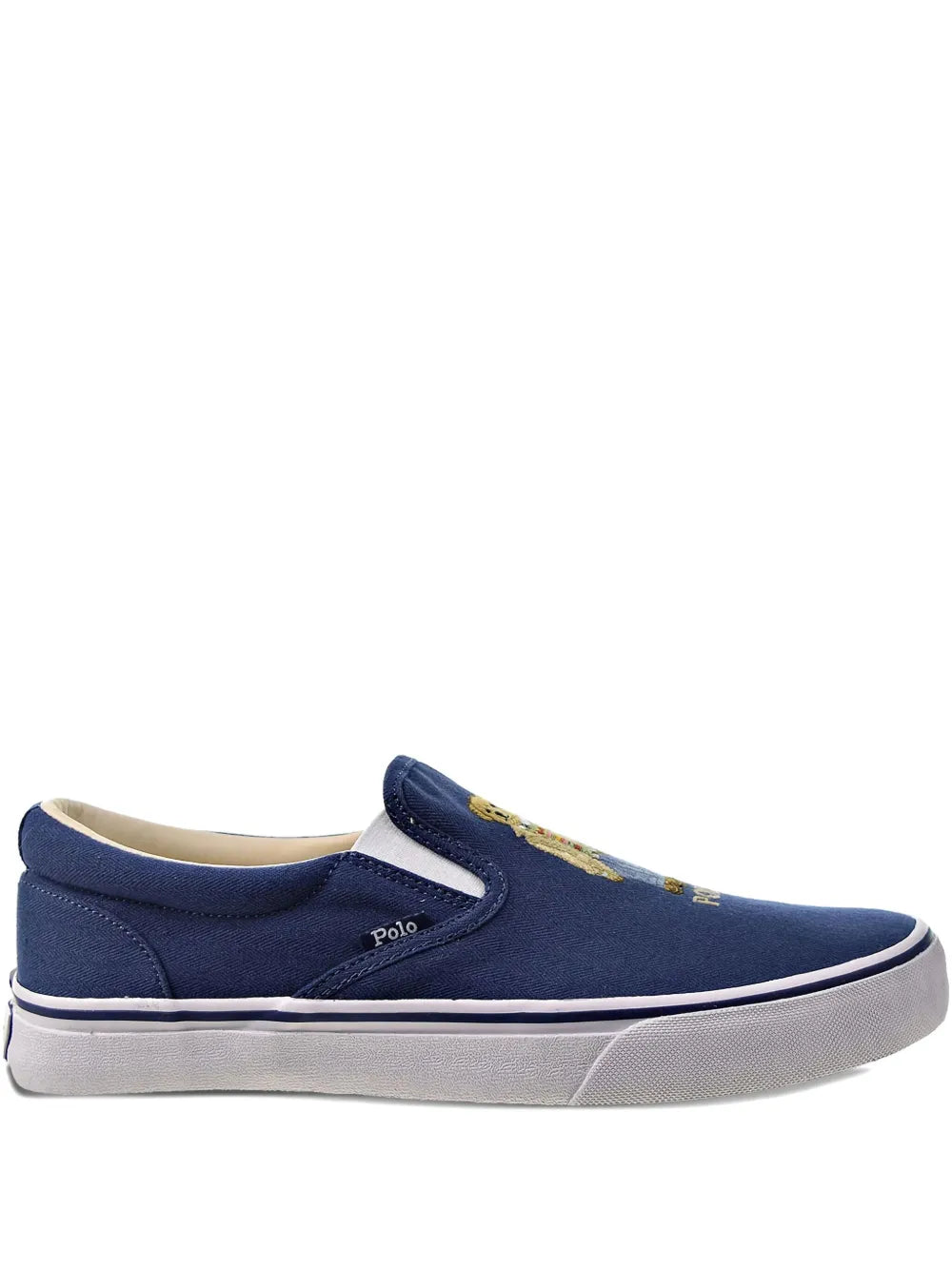 Polo Ralph Lauren Bear-Embroidered Slip-On Trainers