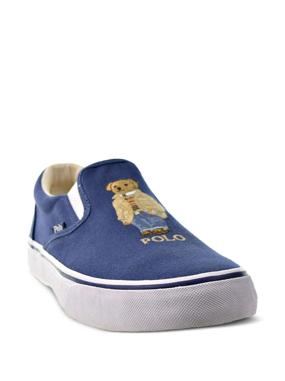 Polo Ralph Lauren Bear-Embroidered Slip-On Trainers