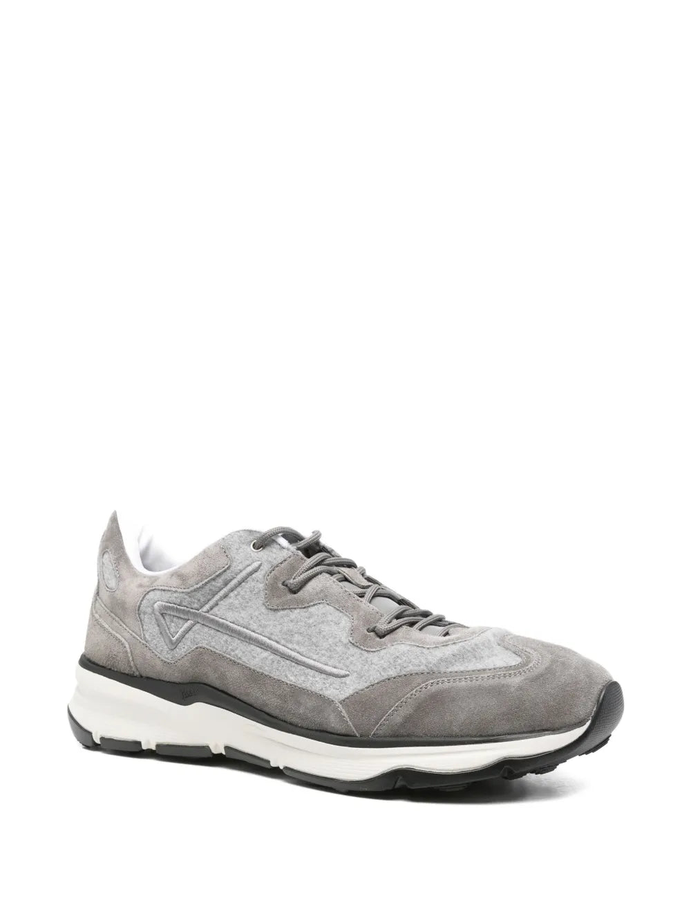Herno Suede Panelled Sneakers