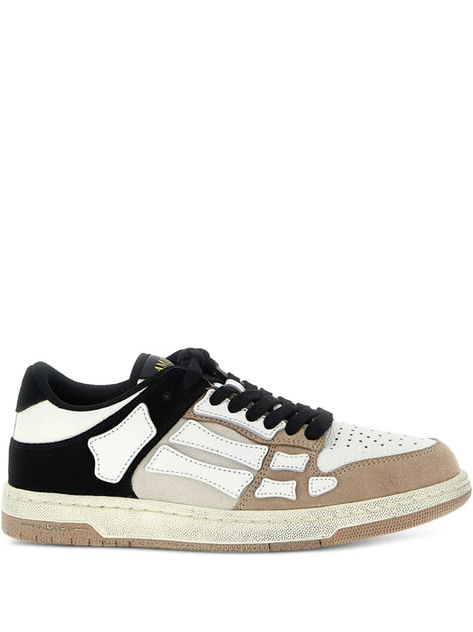 Amiri Distressed Skel Leather Sneakers